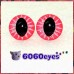 1 Pair  Hand Painted Pink Sparkle Eyes Cat Eyes Round Eyes Safety Eyes Plastic Eyes